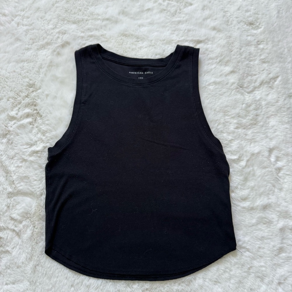 AE Black Crop Tank